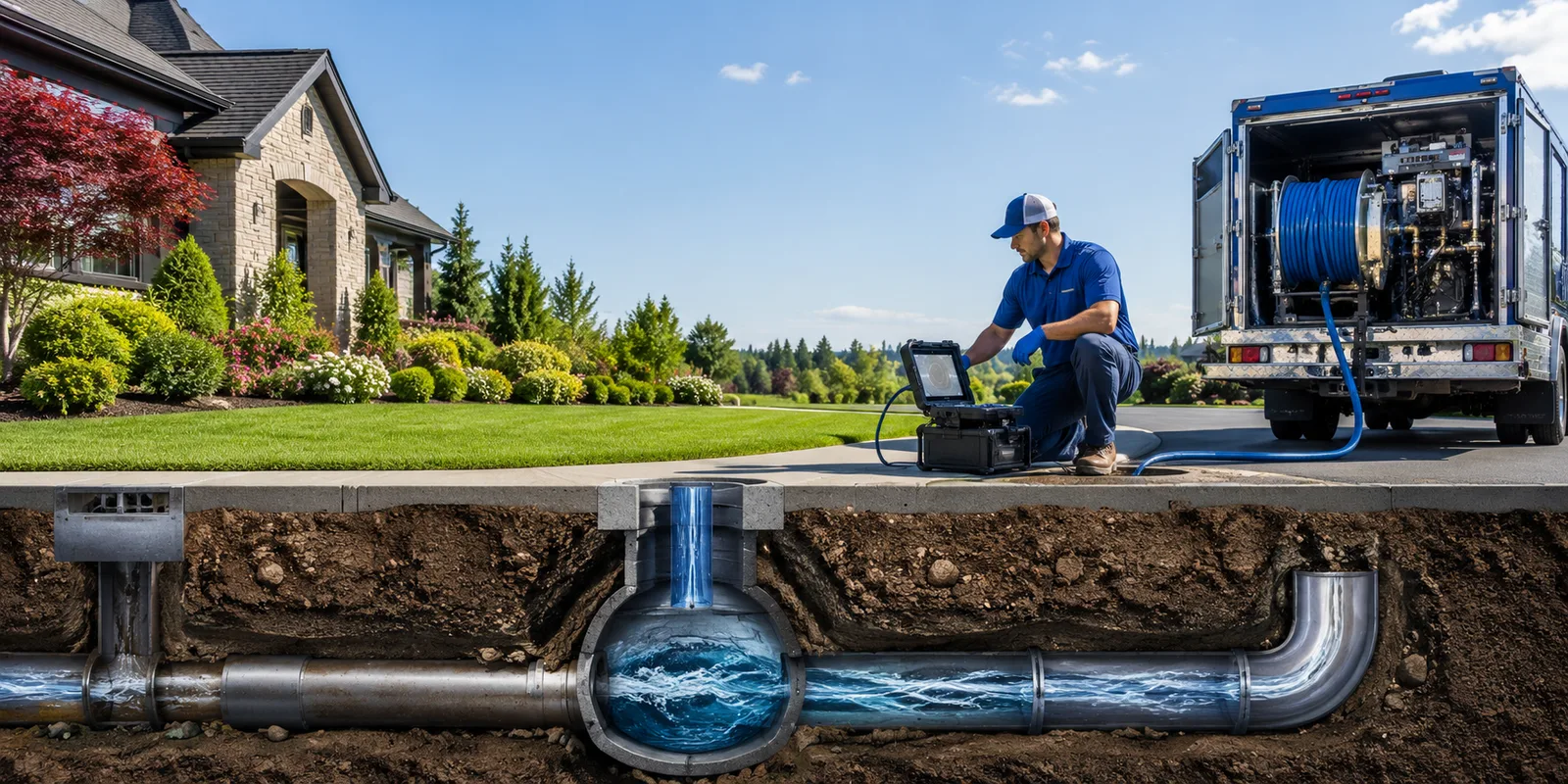 Drainage restoration information for Blue Rock, OH